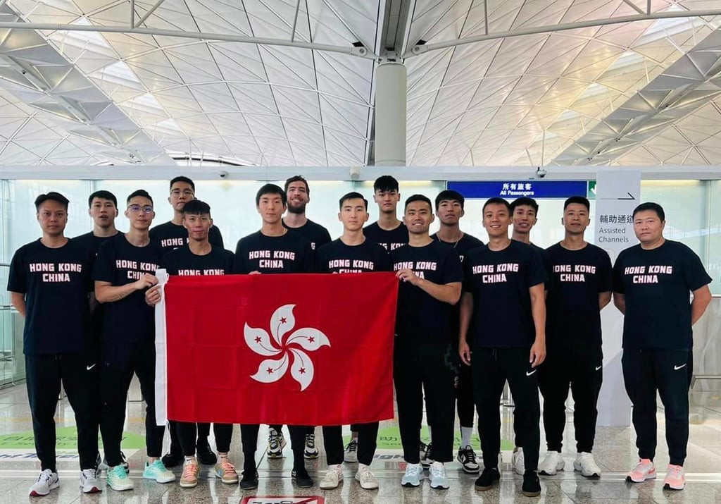The Hong Kong team on their way to Brisbane for training in June. Photo: Handout The Hong Kong team on their way to Brisbane for training in June. Photo: Handout