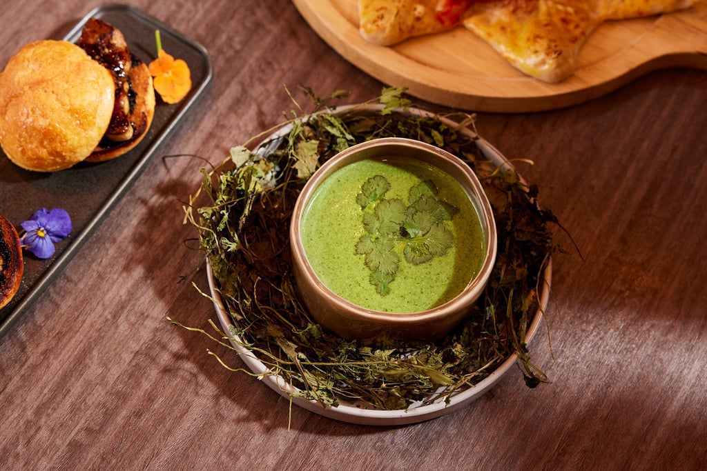 The restaurant’s mint cream with coriander soup has received rave reviews from diners. The restaurant’s mint cream with coriander soup has received rave reviews from diners.