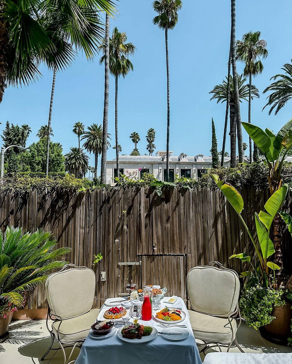 Kim Kardashian threw a pink pyjama party for her daughter North West at Beverly Hills Hotel. Photo: @bevhillshotel/Instagram