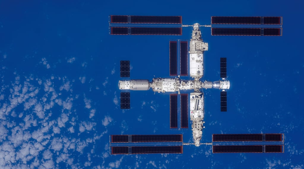 The Chinese space station was completed last year. Photo: CMSA The Chinese space station was completed last year. Photo: CMSA