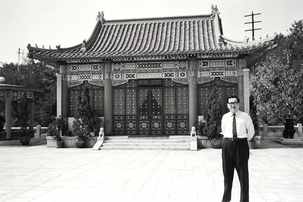 Lee Iu-cheung at his Dragon Garden complex in Sham Tseng in 1972. Photo: SCMP Lee Iu-cheung at his Dragon Garden complex in Sham Tseng in 1972. Photo: SCMP