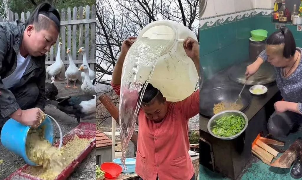 No-nonsense Sister Yu has won over millions online with her blunt style and ability to take on manual labour. Photo: The Paper No-nonsense Sister Yu has won over millions online with her blunt style and ability to take on manual labour. Photo: The Paper