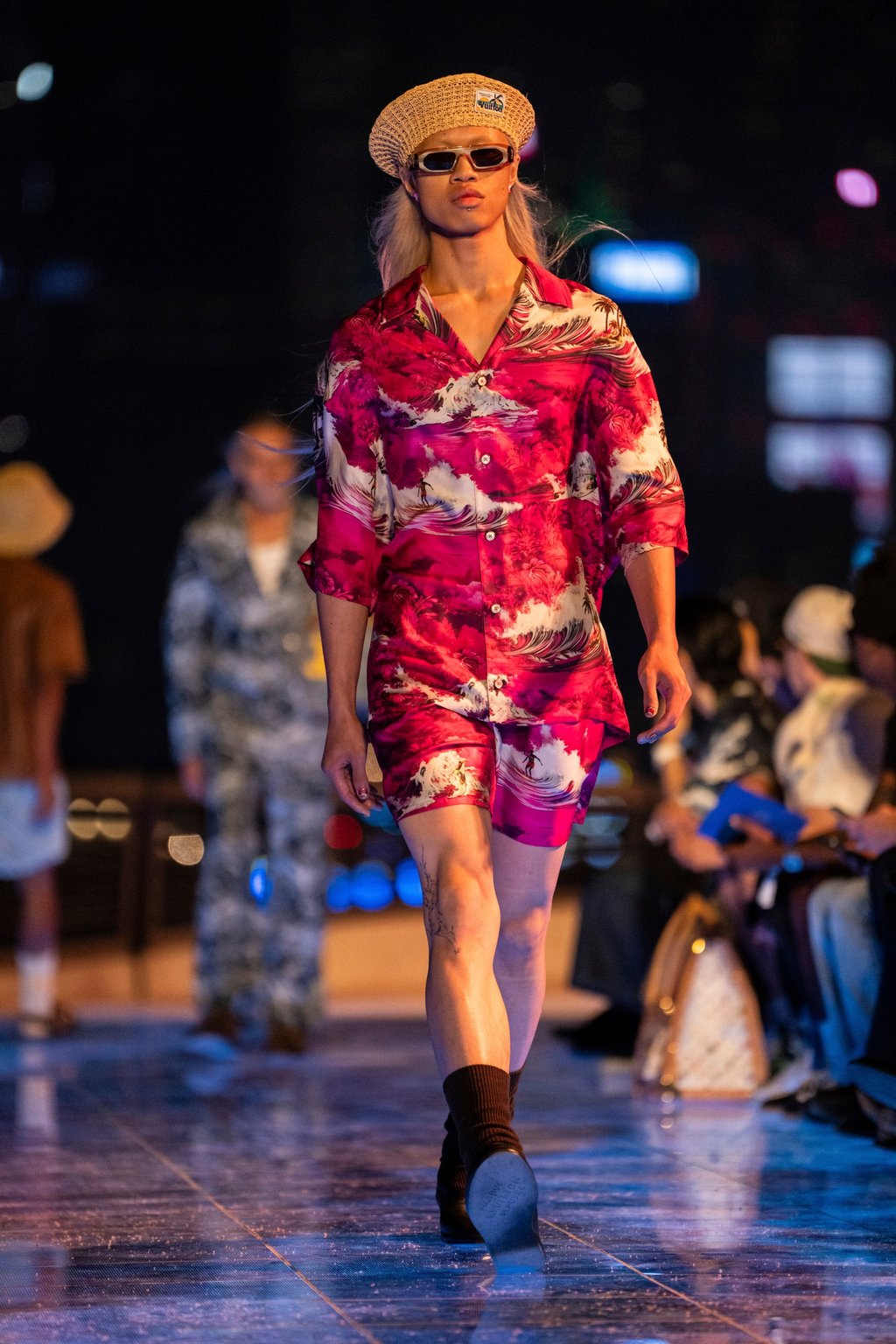 Hawaii-inspired prints were a major theme of the show. Photo: AP Hawaii-inspired prints were a major theme of the show. Photo: AP