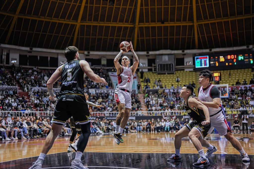Glen Yang finished with 18 points in his Taiwanese P. League+ debut. Photo: Kaohsiung 17Live Steelers