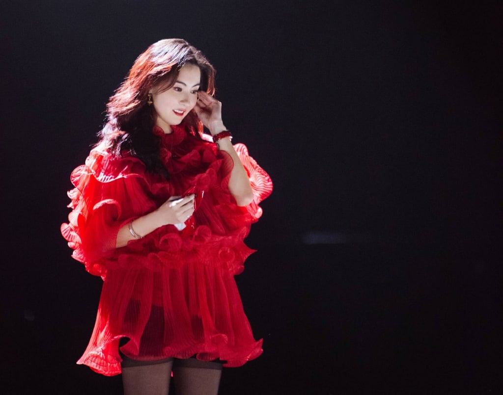 In 2021, Cheung appeared in the second season of the Chinese reality competition show Sisters Who Make Waves. Photo: Weibo In 2021, Cheung appeared in the second season of the Chinese reality competition show Sisters Who Make Waves. Photo: Weibo