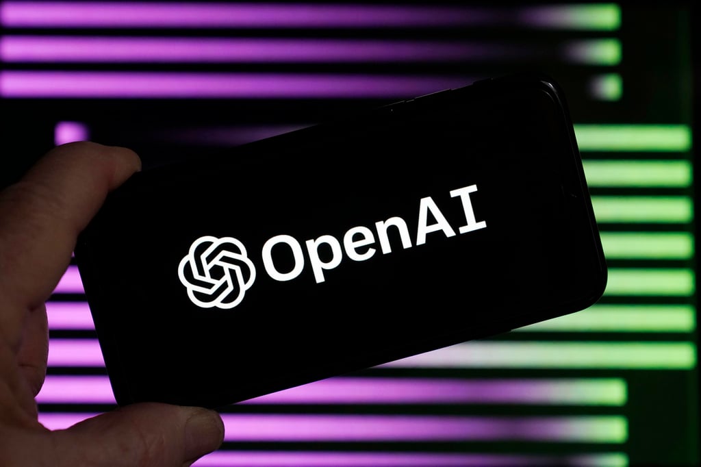 The logo for OpenAI, the maker of ChatGPT. Photo: AP