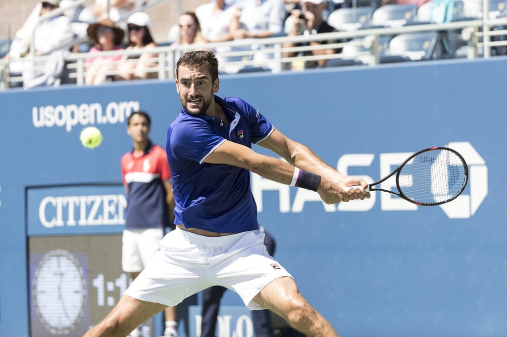 Marin Cilic of Croatia returns the ball at the US Open in 2017. Photo: Shutterstock Marin Cilic of Croatia returns the ball at the US Open in 2017. Photo: Shutterstock