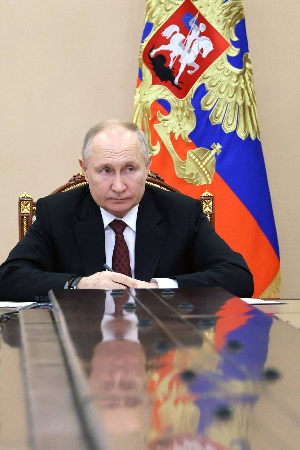 Russia’s President Vladimir Putin in Moscow on Monday. Photo: Mikhail Klimentyev / AFP Russia’s President Vladimir Putin in Moscow on Monday. Photo: Mikhail Klimentyev / AFP