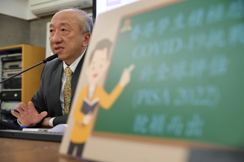 Professor Hau Kit-tai says the score in reading fell because of school closures during the pandemic. Photo: Edmond So Professor Hau Kit-tai says the score in reading fell because of school closures during the pandemic. Photo: Edmond So