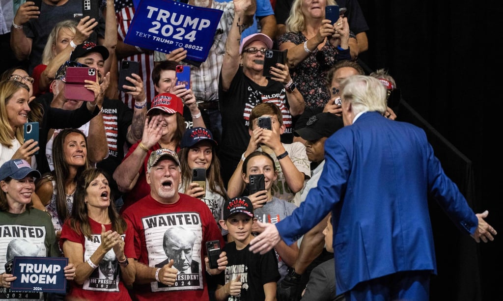 Donald Trump at a campaign rally in Rapid City, South Dakota. File photo: AFP Donald Trump at a campaign rally in Rapid City, South Dakota. File photo: AFP