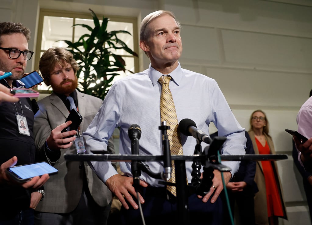 US Congressman Jim Jordan outside the Capitol in October. Photo: Getty Images / TNS