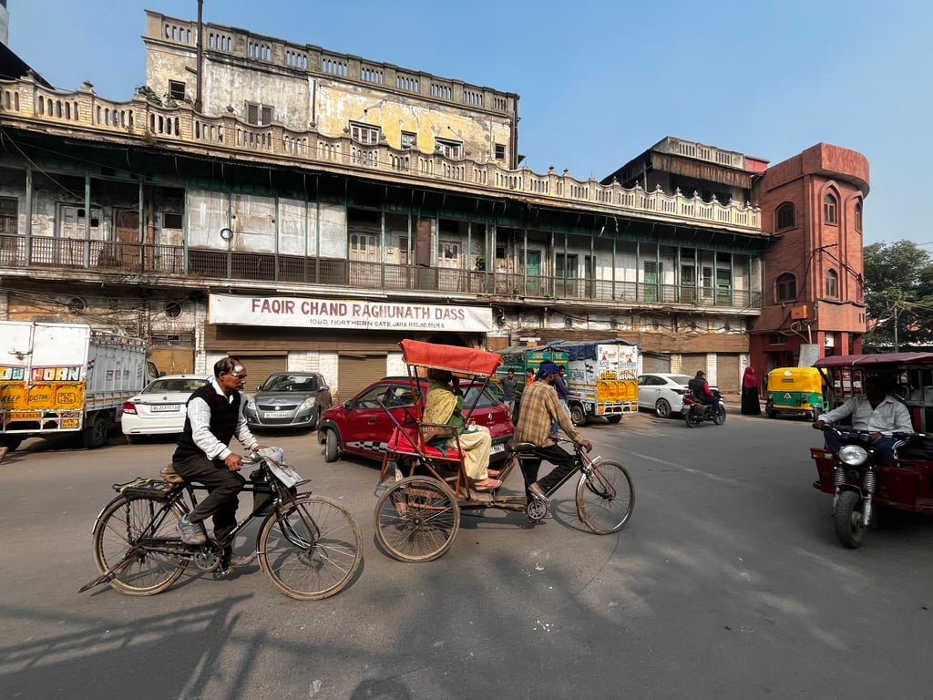 Many heritage buildings in Old Delhi have now been turned into private residences in hotels and houses commercial shops. Photo: Bibek Bhandari