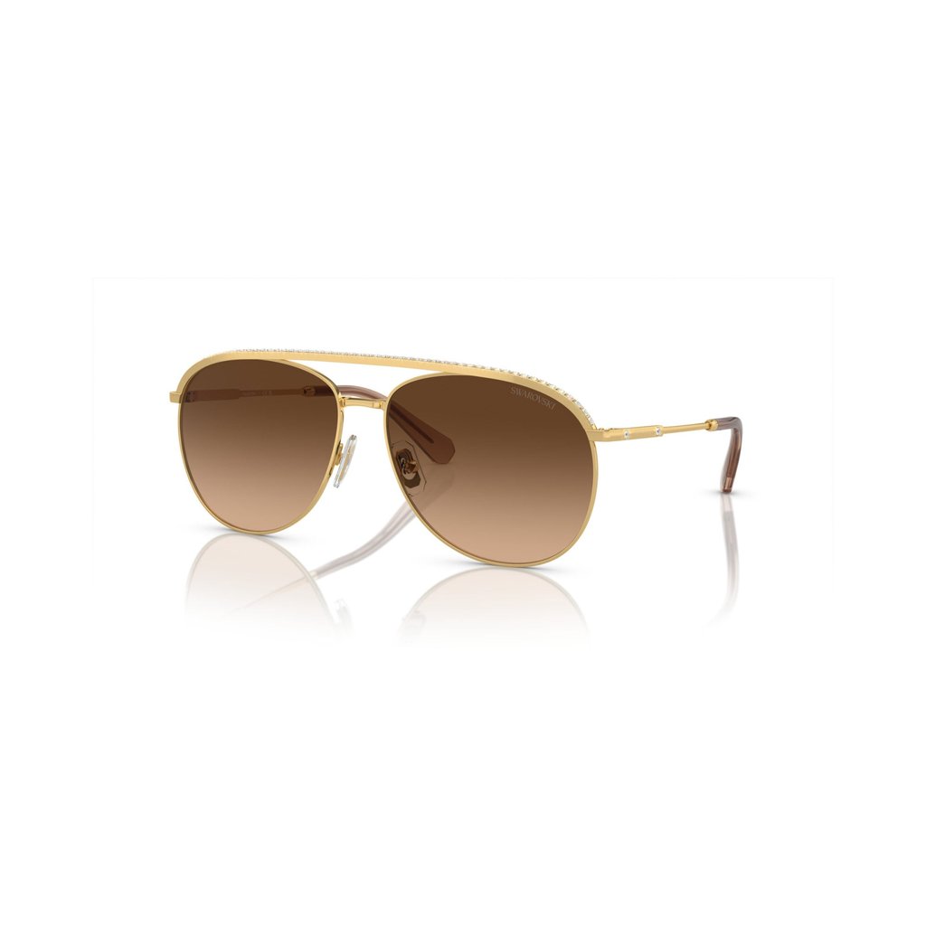 Swarovski aviator-frame gem-embellished metal sunglasses, US$255. Photos: Handouts