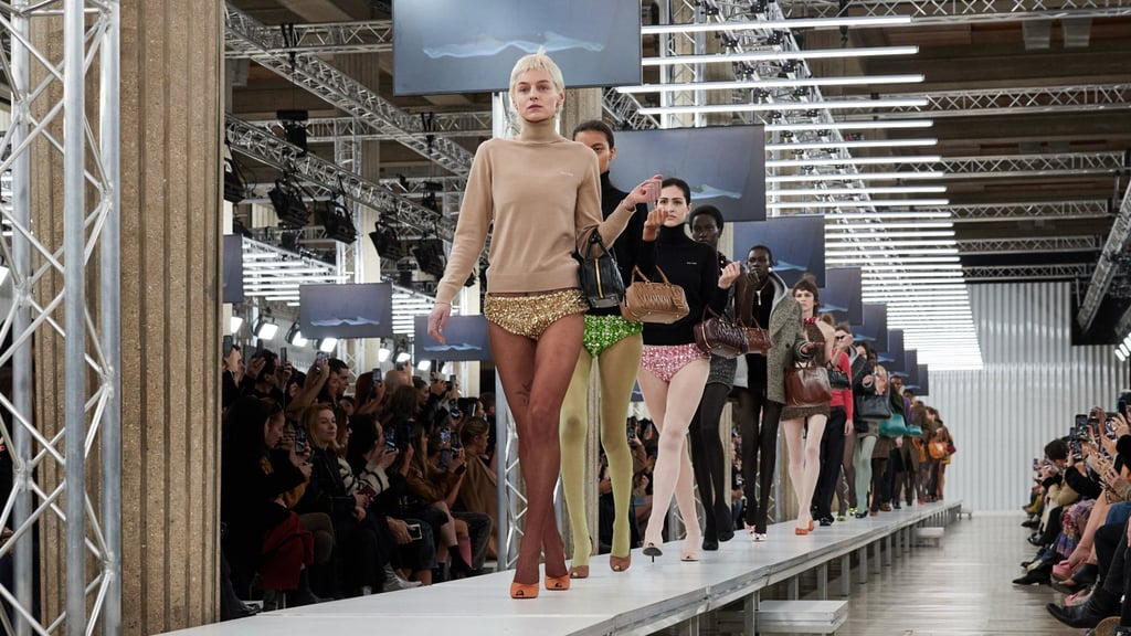 Emma Corrin and models at Miu Miu’s ready-to-wear autumn/winter 2023-24 fashion show as part of the Paris Fashion Week, on March 7 in Paris, France. Photo: Handout Emma Corrin and models at Miu Miu’s ready-to-wear autumn/winter 2023-24 fashion show as part of the Paris Fashion Week, on March 7 in Paris, France. Photo: Handout