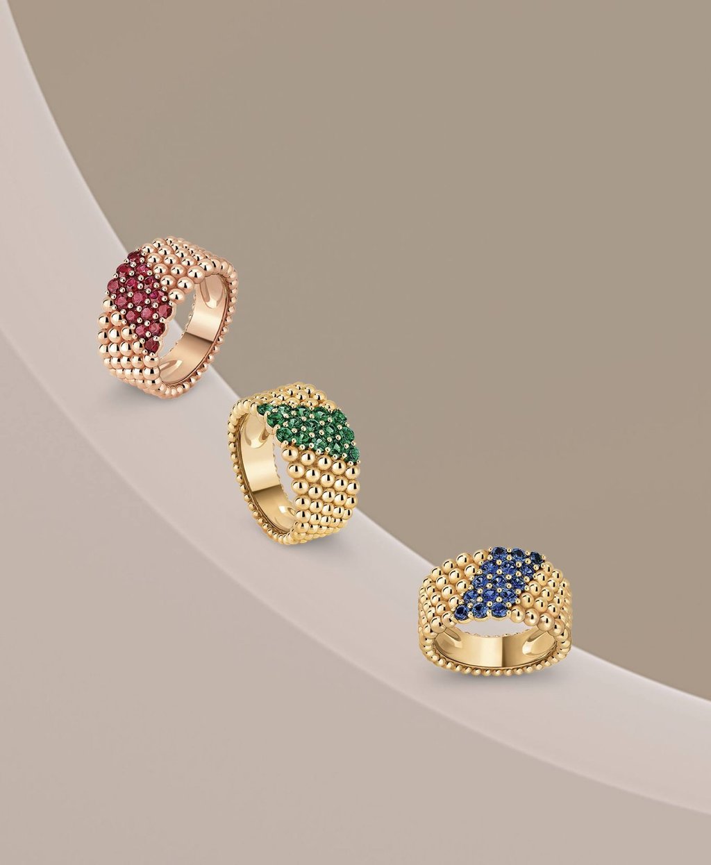 Van Cleef & Arpels Perlée rings. Photo: Handout