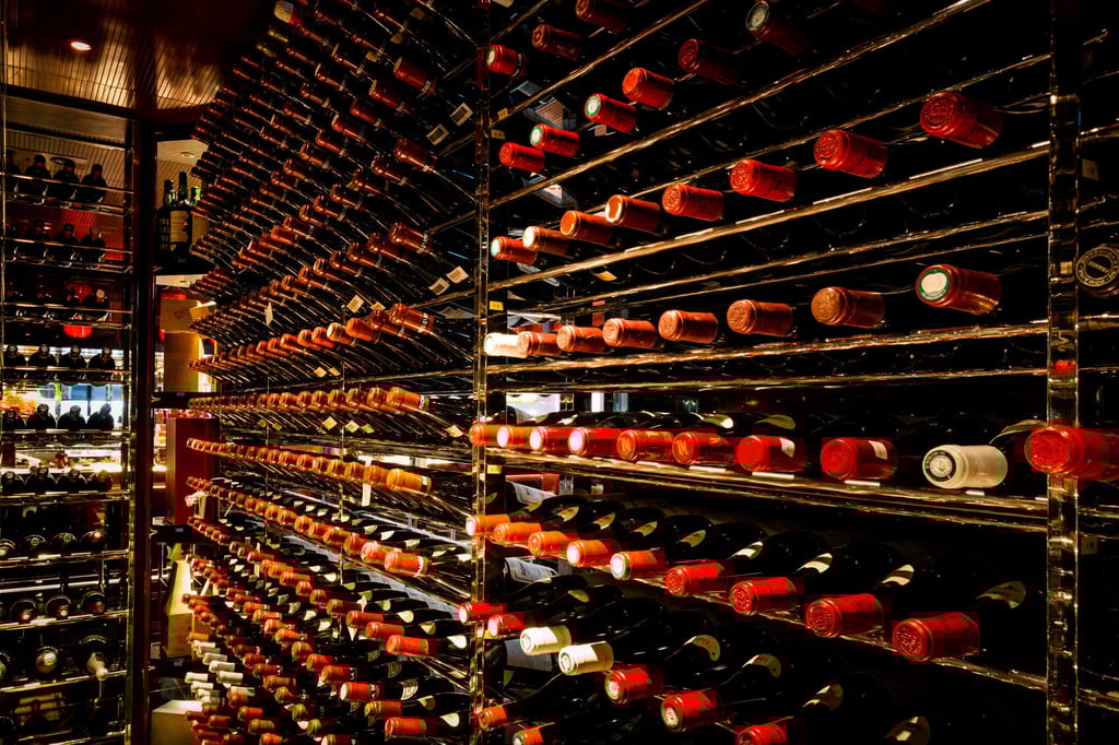 The wine cellar at L’Atelier de Joël Robuchon