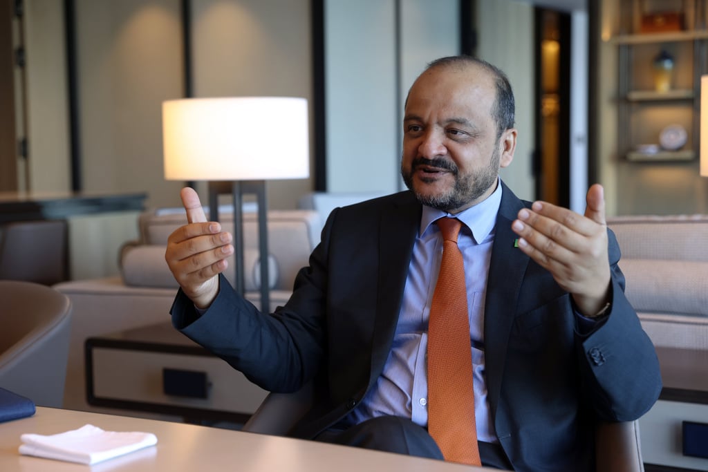 Ahmad Al-Khowaiter, Saudi Aramco executive vice-president of technology and Innovation, is pictured at Four Seasons Hotel in Hong Kong on December 6, 2023. Photo: Yik Yeung-man Ahmad Al-Khowaiter, Saudi Aramco executive vice-president of technology and Innovation, is pictured at Four Seasons Hotel in Hong Kong on December 6, 2023. Photo: Yik Yeung-man