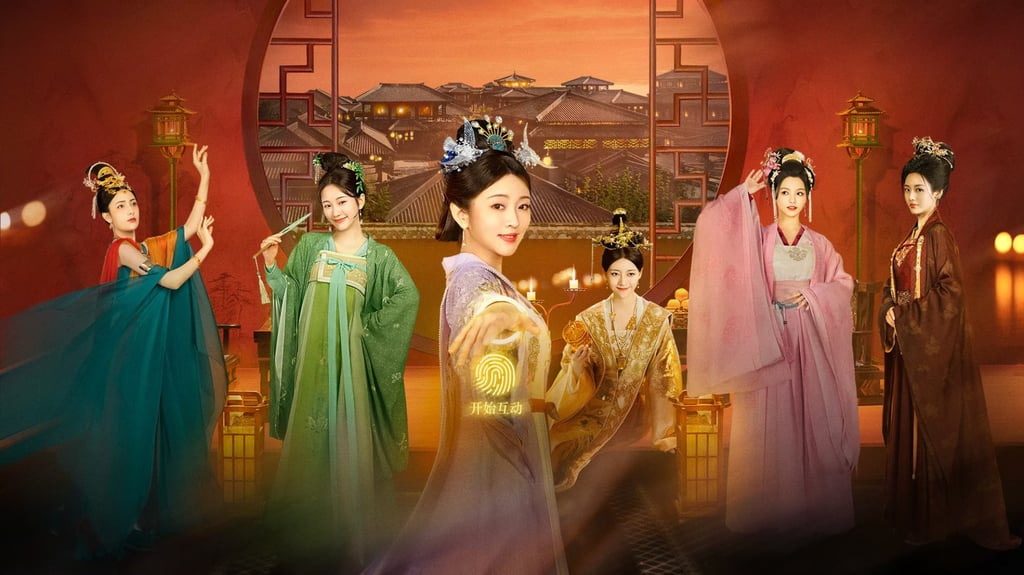 A promotional image for the interactive show Legend of Magic Jade, known in China as Mo Yu Xuan Qi. The characters under the fingerprint read “start interacting”. Image: Tencent Video A promotional image for the interactive show Legend of Magic Jade, known in China as Mo Yu Xuan Qi. The characters under the fingerprint read “start interacting”. Image: Tencent Video