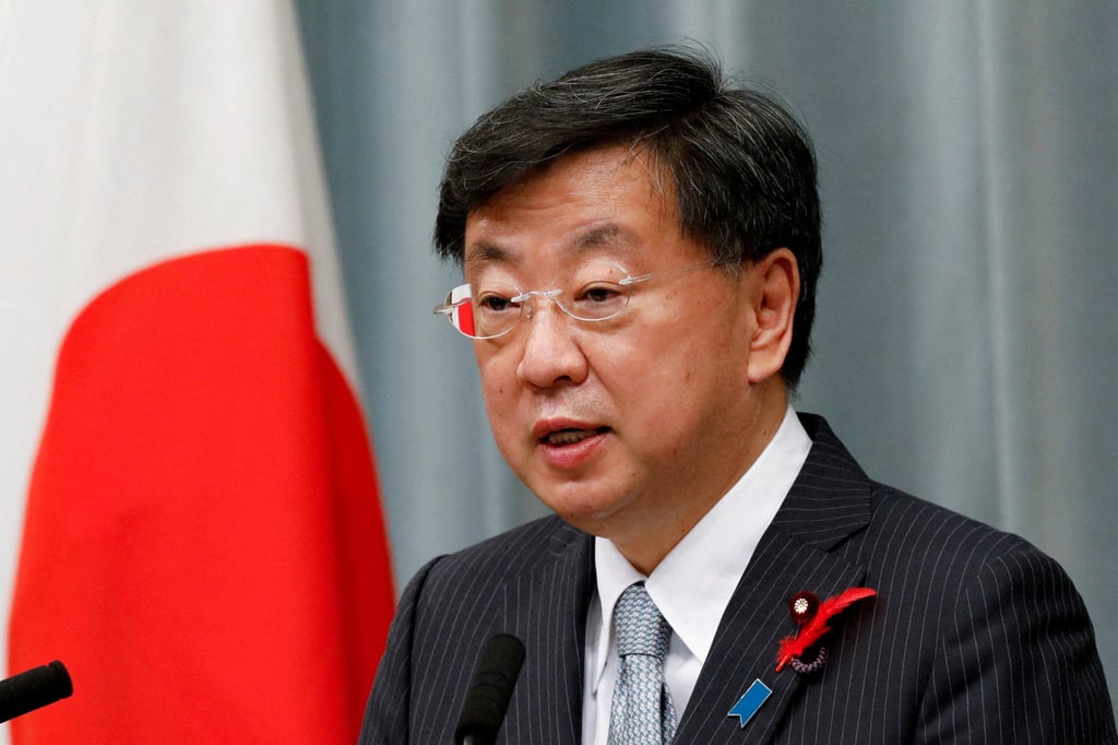 Chief Cabinet Secretary Hirokazu Matsuno survived a no-confidence motion in Japan’s lower house. Photo: Reuters Chief Cabinet Secretary Hirokazu Matsuno survived a no-confidence motion in Japan’s lower house. Photo: Reuters