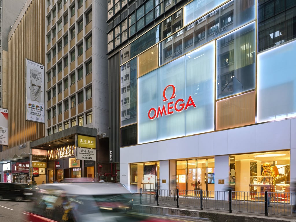 Omega’s Queen’s Road Central boutique is located in the heart of Hong Kong