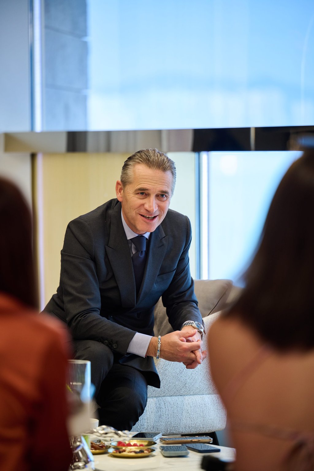 Omega CEO Raynald Aeschlimann at the brand’s new K11 Musea location in Hong Kong