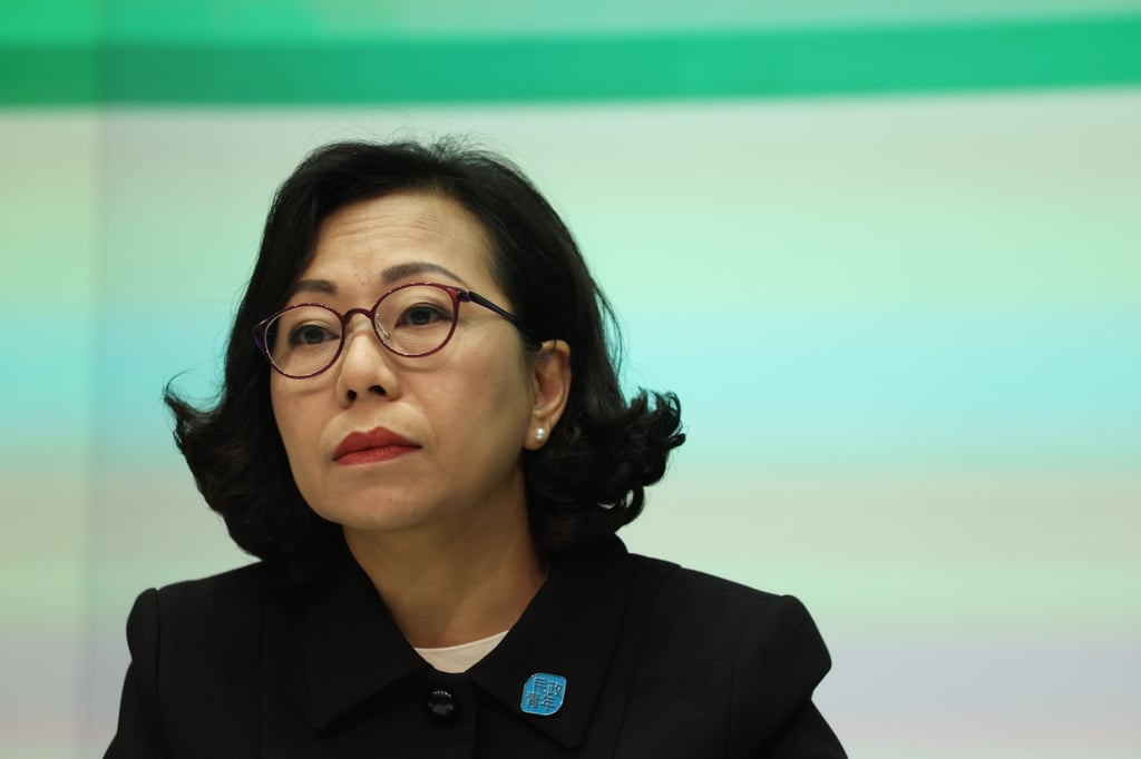 Secretary for Home and Youth Affairs Alice Mak says new guidelines require district councillors to submit an annual work report. Photo: Yik Yeung-man