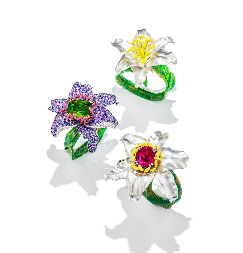 Anna Hu Enchanted Lily Collection bangle