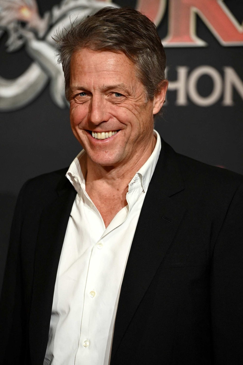British actor Hugh Grant poses upon arrival to attend the premiere of the film Dungeons and Dragons: Honor Among Thieves at the Rex cinema in Paris, on March 23. Photo: AFP British actor Hugh Grant poses upon arrival to attend the premiere of the film Dungeons and Dragons: Honor Among Thieves at the Rex cinema in Paris, on March 23. Photo: AFP