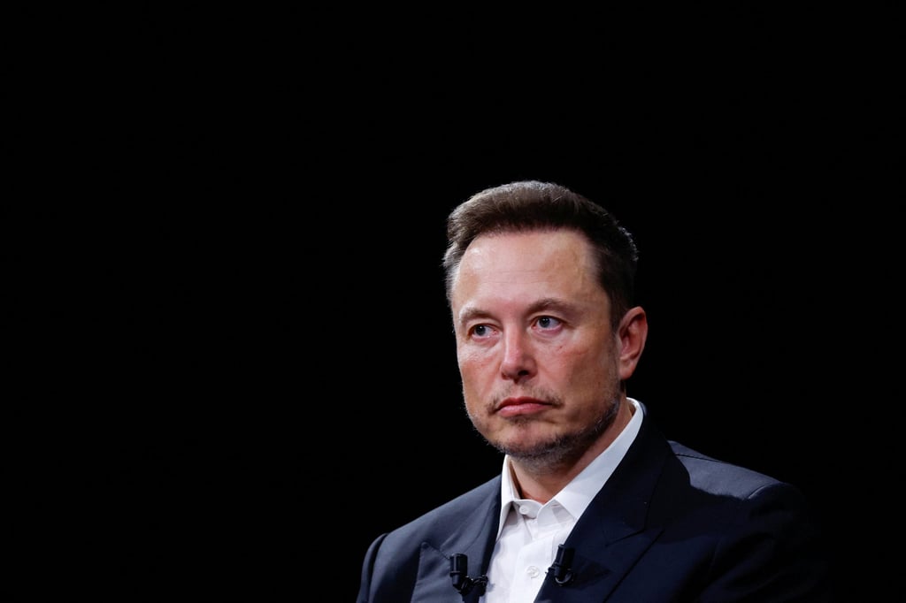 Elon Musk, chief executive officer of SpaceX and Tesla and owner of X, formerly known as Twitter, attends the Viva Technology conference dedicated to innovation and start-ups at the Porte de Versailles exhibition centre in Paris, France, in June. Photo: Reuters Elon Musk, chief executive officer of SpaceX and Tesla and owner of X, formerly known as Twitter, attends the Viva Technology conference dedicated to innovation and start-ups at the Porte de Versailles exhibition centre in Paris, France, in June. Photo: Reuters
