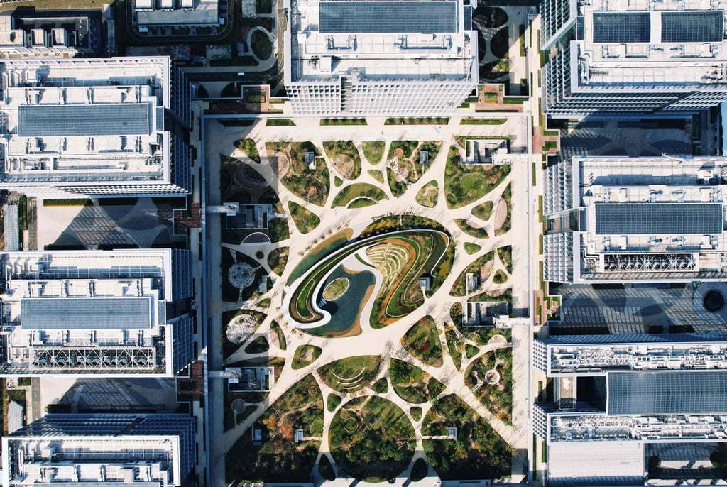 An aerial view of Chinese e-commerce giant Alibaba Group Holding’s headquarters in Hangzhou, capital of eastern Zhejiang province, taken on November 28, 2023. Photo: Agence France-Presse