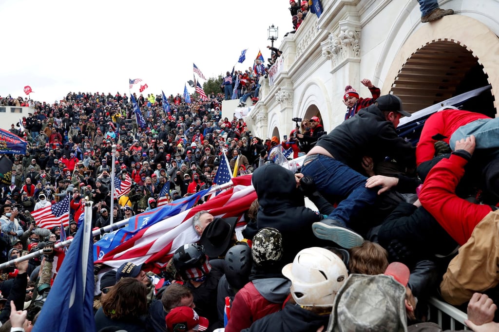 Pro-Trump protesters storming into the US Capitol in Washington on January 6, 2021. File photo: Reuters