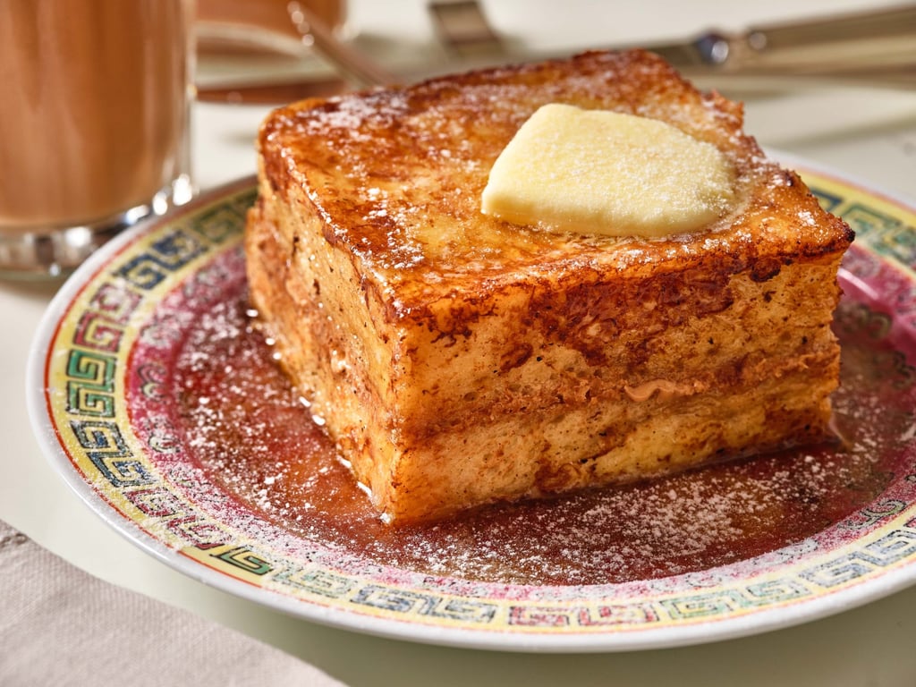 Hong Kong-style French toast at Holt’s Cafe at the Rosewood Hong Kong-style French toast at Holt’s Cafe at the Rosewood