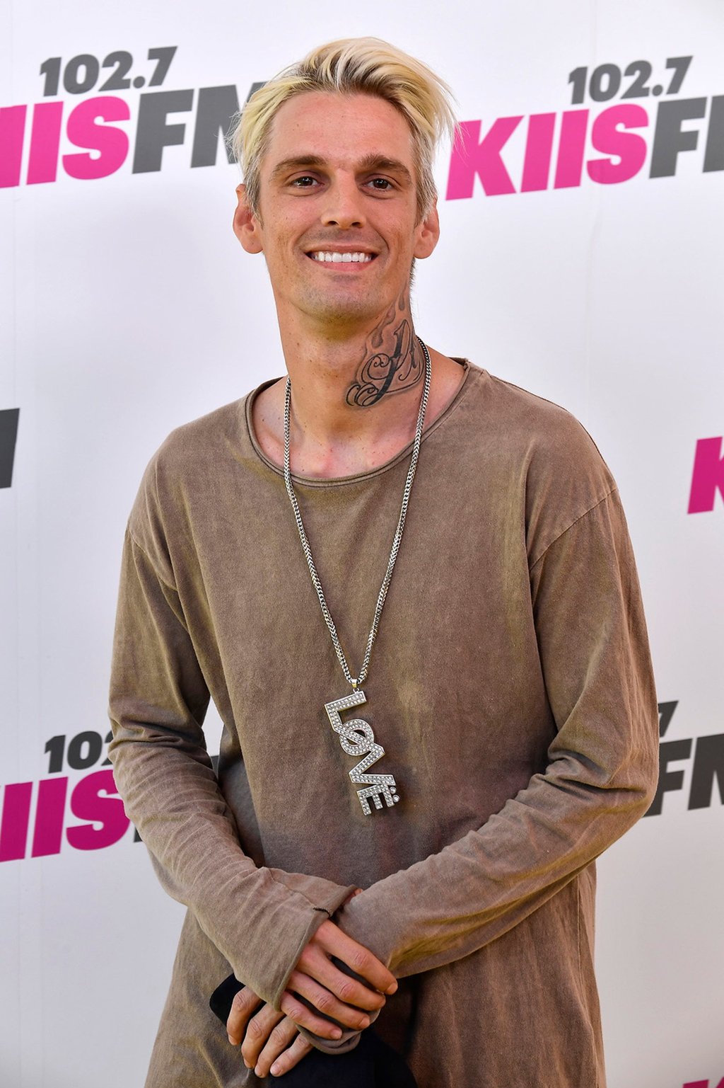 Aaron Carter arrives at the 2017 Wango Tango at StubHub Centre in Carson, California, in May 2017. Photo: TNS