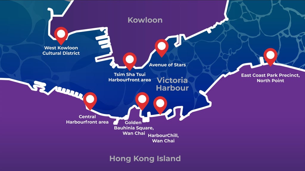 New vantage points for the display, with will span a distance of 1.3km. Photo: HKTB New vantage points for the display, with will span a distance of 1.3km. Photo: HKTB
