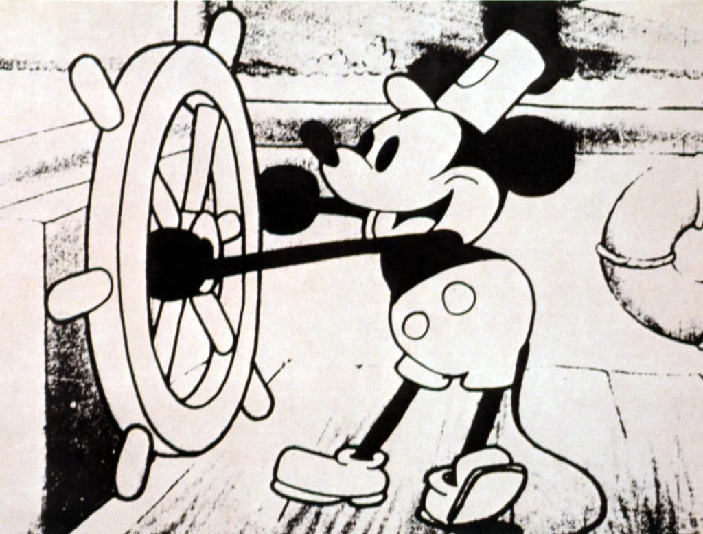 Mickey Mouse in “Steamboat Willie” (1928). Photo: Getty Images Mickey Mouse in “Steamboat Willie” (1928). Photo: Getty Images
