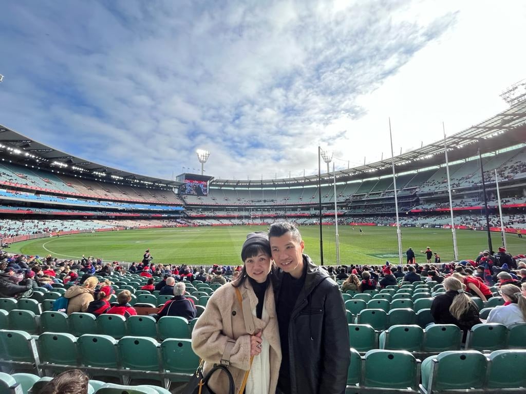 Stephen Cheung and his wife in Melbourne. The couple are part of an outflow of Hong Kong talent to Australia. Photo: Handout Stephen Cheung and his wife in Melbourne. The couple are part of an outflow of Hong Kong talent to Australia. Photo: Handout