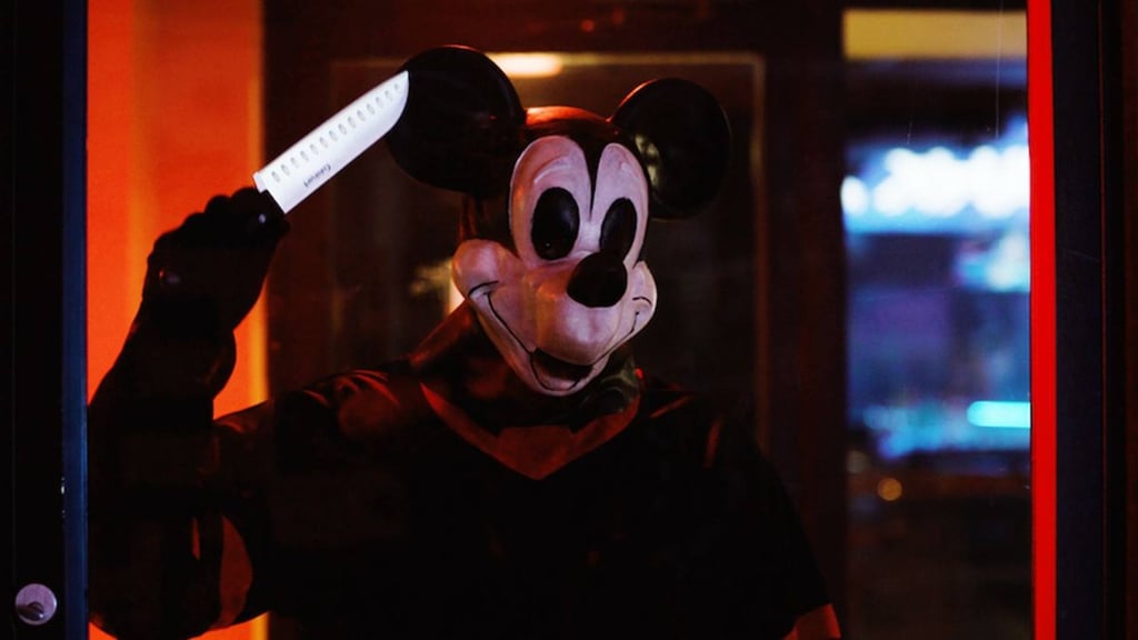 A still from Mickey’s Mouse Trap, which joins 2023’s Winnie the Pooh: Blood & Honey in a growing trend of horror movies based on characters that have entered the public domain. Photo: Into Frame Productions A still from Mickey’s Mouse Trap, which joins 2023’s Winnie the Pooh: Blood & Honey in a growing trend of horror movies based on characters that have entered the public domain. Photo: Into Frame Productions
