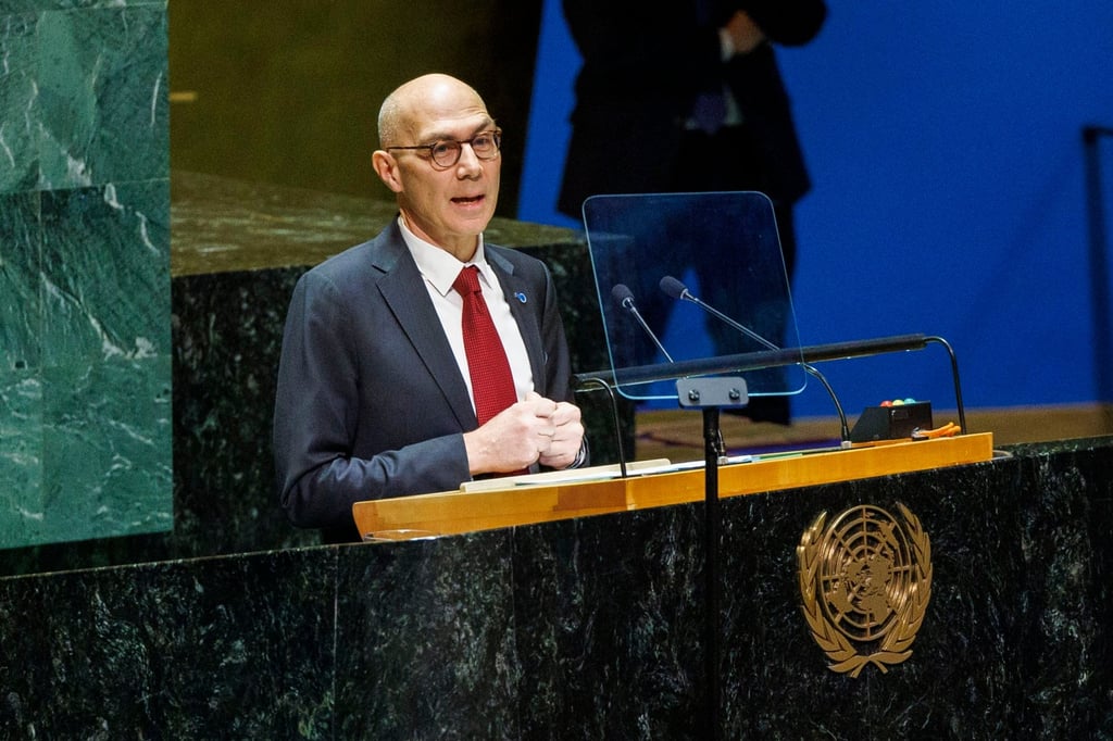 UN human rights chief Volker Turk at the United Nations headquarters in New York. Photo: EPA-EFE