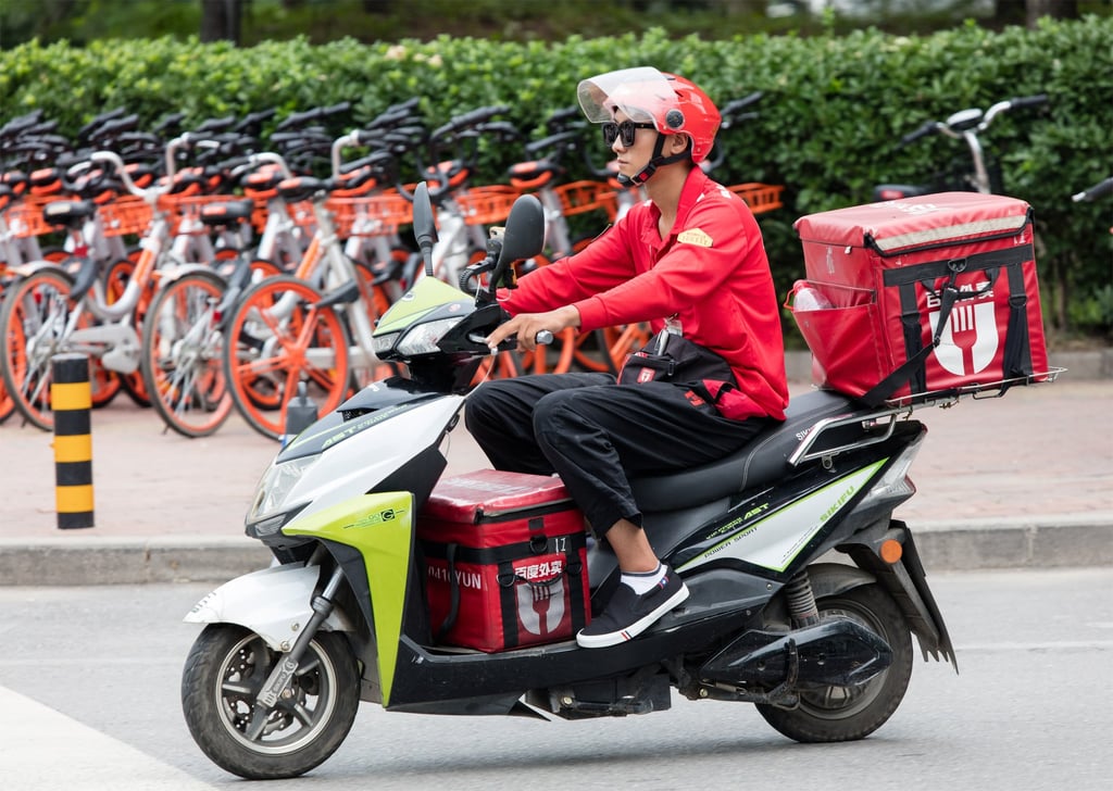 Delivery drivers in China work long hours and face intense pressure to meet orders on time. Photo: Shutterstock Delivery drivers in China work long hours and face intense pressure to meet orders on time. Photo: Shutterstock