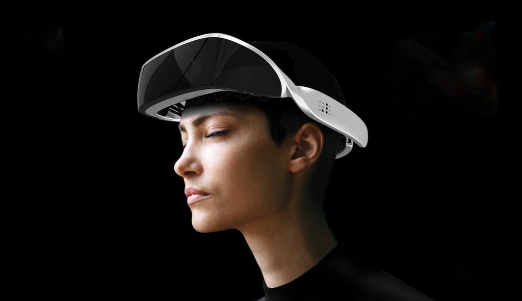 Tech start-up Lumen’s glasses for the blind will feature at CES 2024. They let wearers know where it is safe to walk, even avoiding puddles. Photo: Instagram/@dotlumen