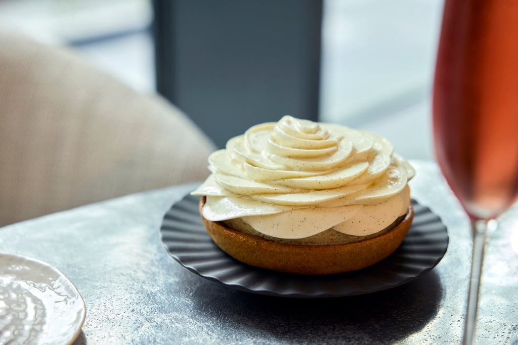 The Vanilla Flower tart at Cédric Grolet, located on the ground floor of the Como Orchard complex The Vanilla Flower tart at Cédric Grolet, located on the ground floor of the Como Orchard complex