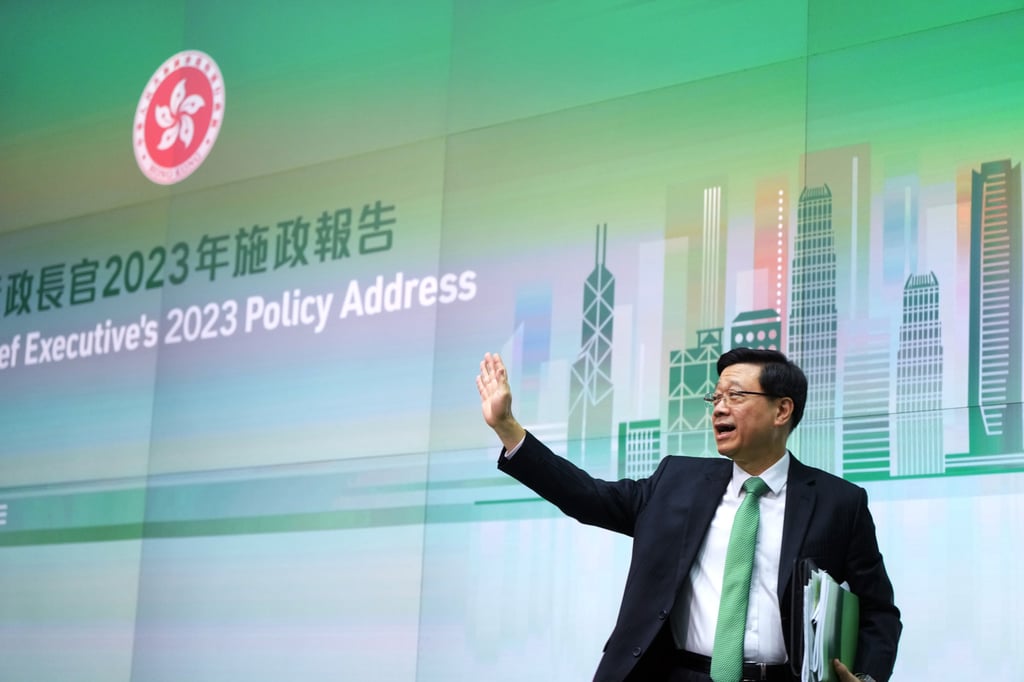 Chief Executive John Lee announced the measure in his policy address. Photo: Sam Tsang