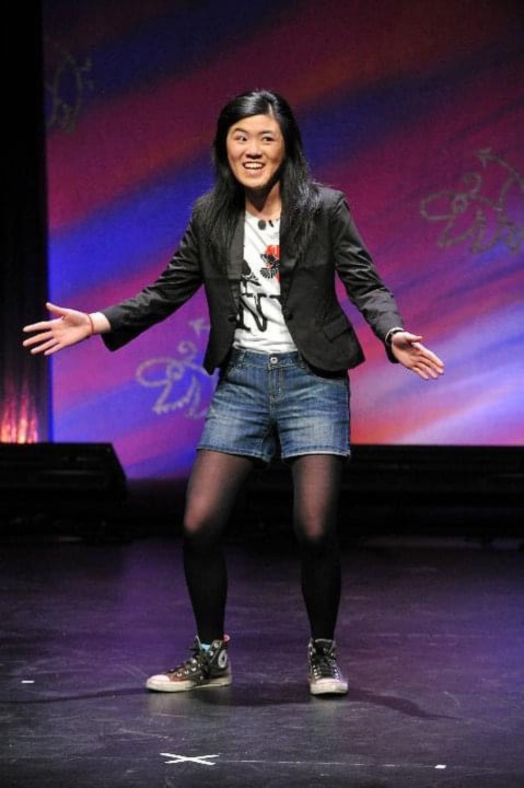 Louey started doing stand-up at the age of 16 as part of the Melbourne International Comedy Festival’s “Class Clowns”. Photo: Annie Louey