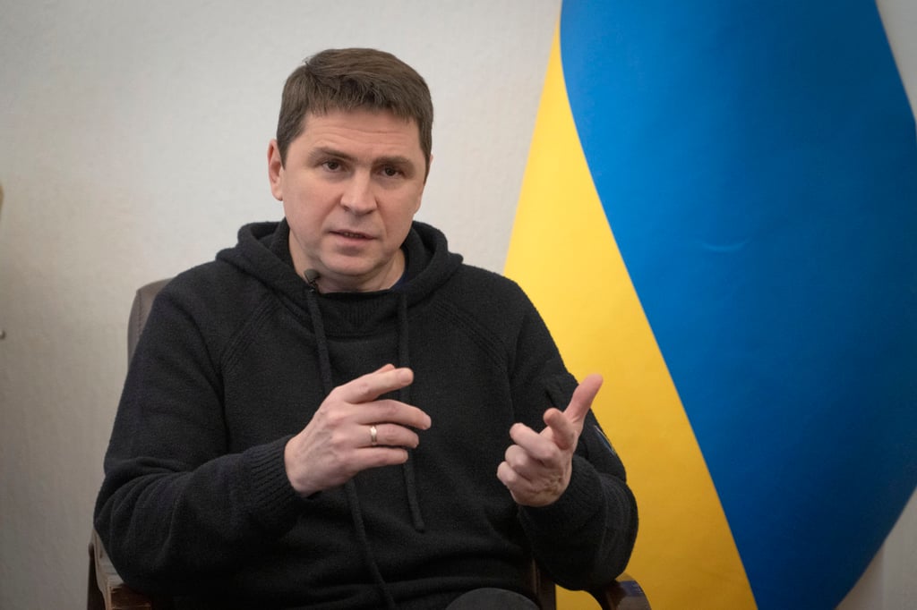 Ukrainian presidential adviser Mykhailo Podolyak. Photo: AP