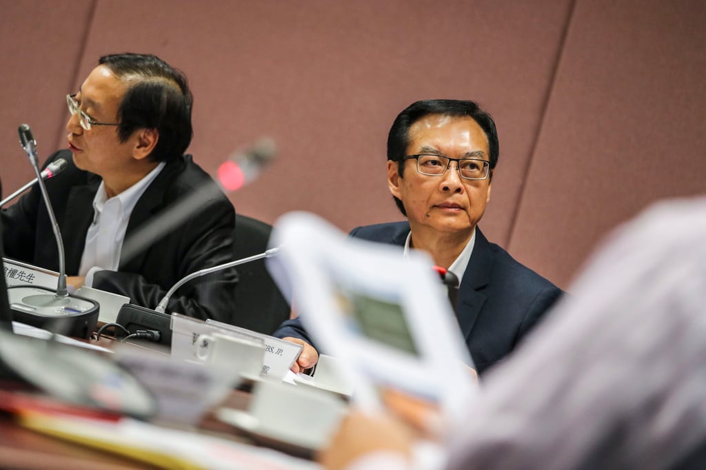Urban Renewal Authority managing director Wai Chi-sing (right) says the subsidy scheme will encourage property owners to take a proactive stance to maintaining their buildings. Photo: Edward Wong