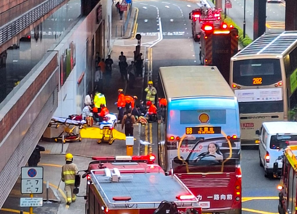 Emergency services attend the scene. All the injured have been taken to Prince of Wales Hospital for treatment. Photo: Facebook/Patrick Cheng Emergency services attend the scene. All the injured have been taken to Prince of Wales Hospital for treatment. Photo: Facebook/Patrick Cheng