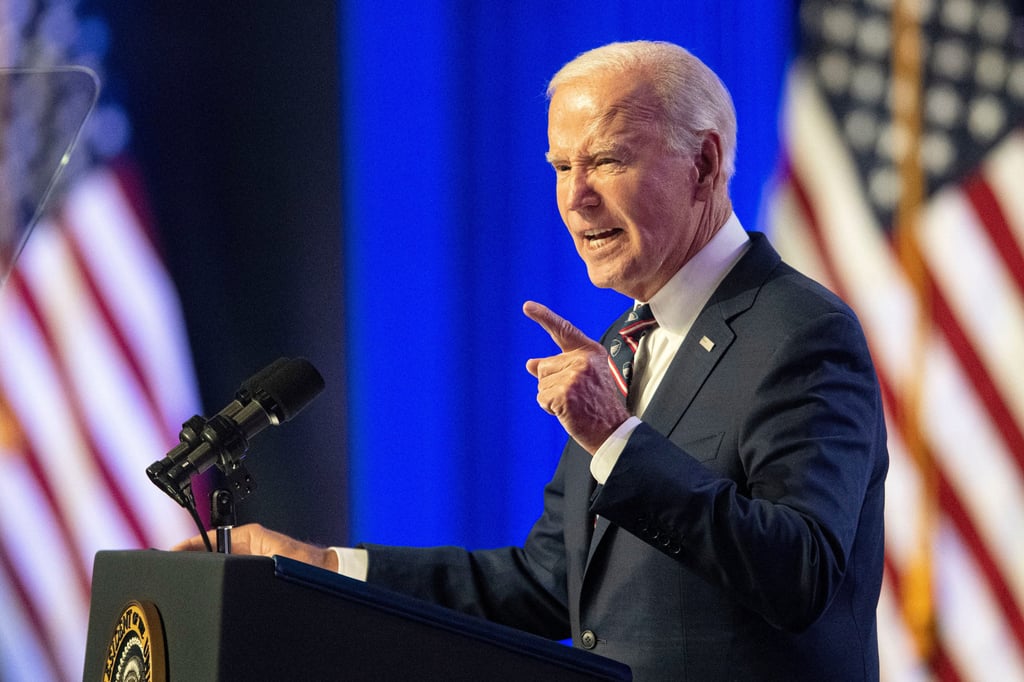 US President Joe Biden in Blue Bell, Pennsylvania on Friday. Photo: TNS US President Joe Biden in Blue Bell, Pennsylvania on Friday. Photo: TNS