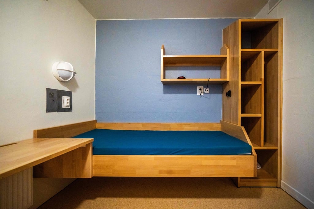 A cell similar to where Anders Breivik serves his sentence. Photo: AFP A cell similar to where Anders Breivik serves his sentence. Photo: AFP