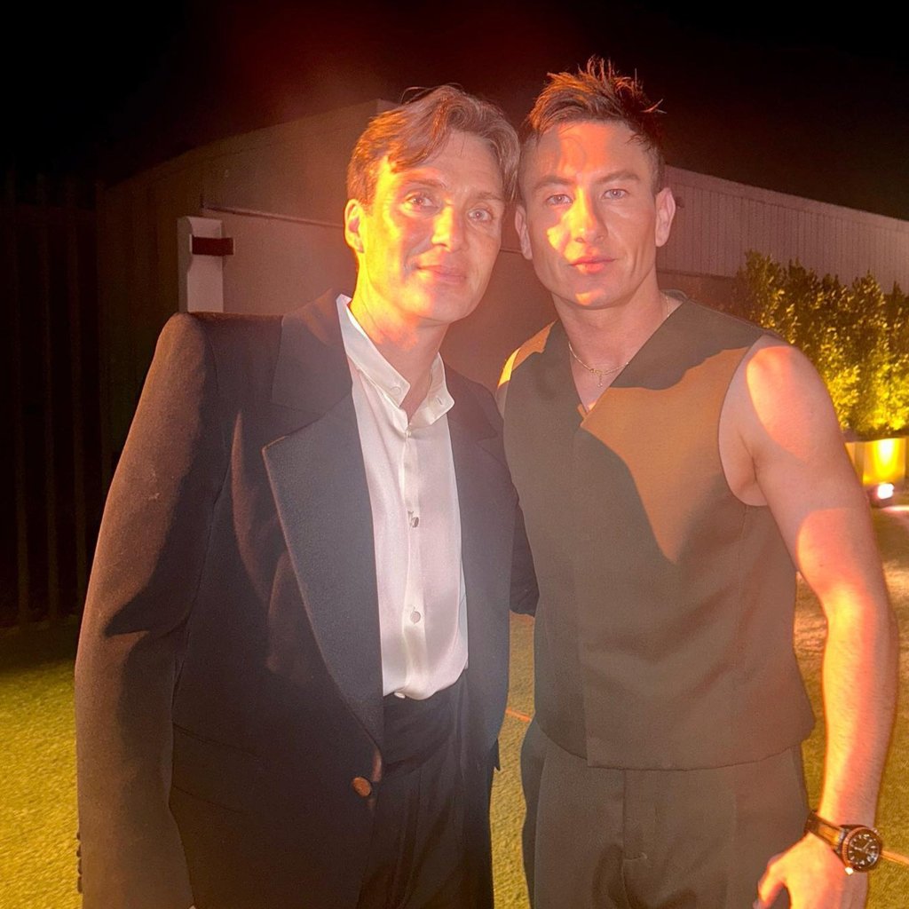 Barry Keoghan posing with actor Cillian Murphy, who also starred in Christopher Nolan’s Dunkirk. Photo: @keoghan92/Instagram