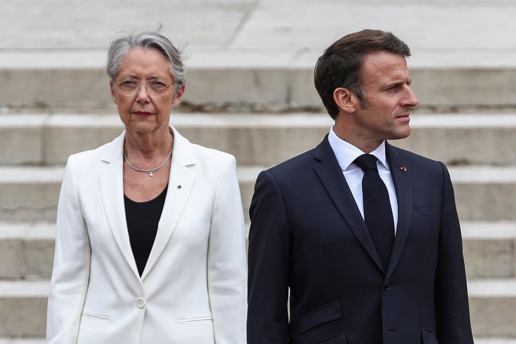 French President Emmanuel Macron on Monday accepted the resignation of Prime Minister Elisabeth Borne. Photo: Pool/AP French President Emmanuel Macron on Monday accepted the resignation of Prime Minister Elisabeth Borne. Photo: Pool/AP